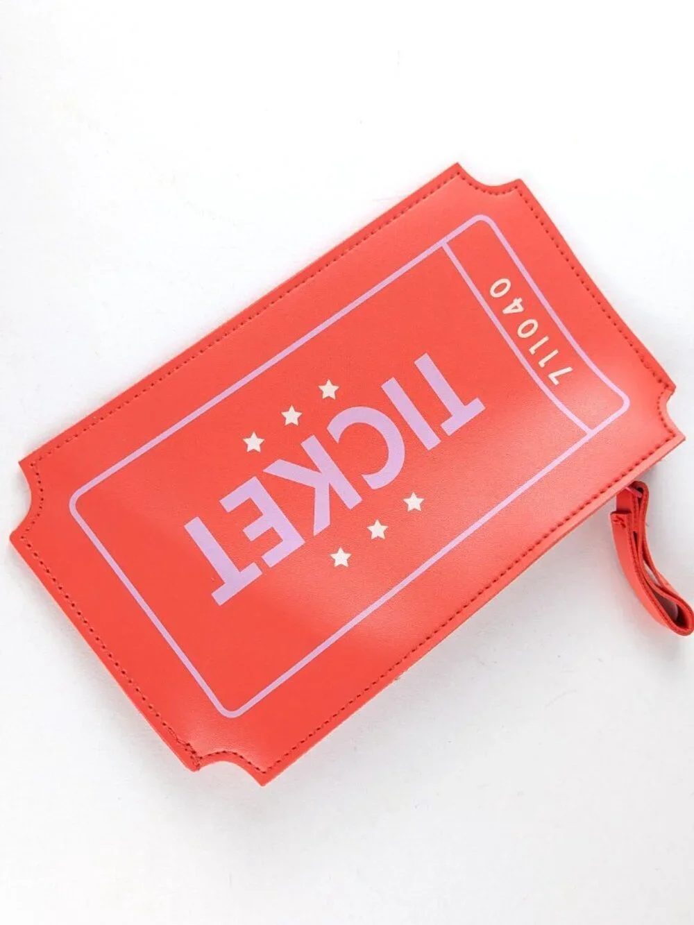 IPSY Red Movie Ticket Cosmetic Bag